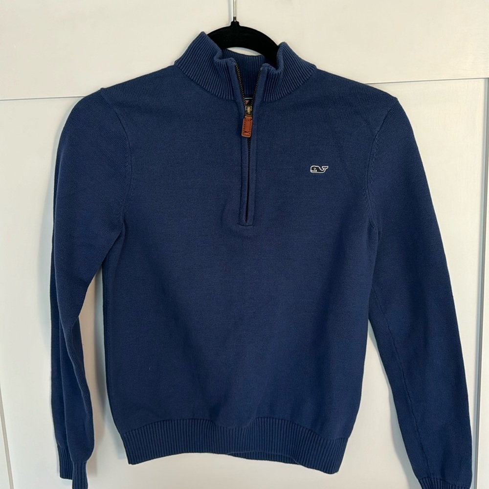 Vineyard vines Boys' Boathouse Quarter-Zip sweater - size 12-14